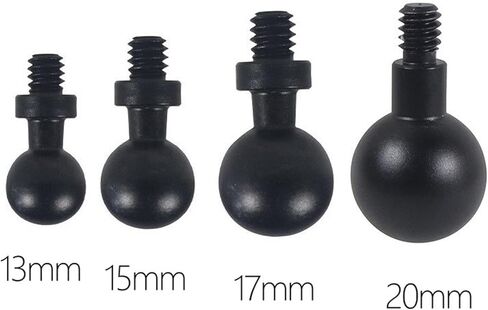2Pcs Aluminum Alloy 20mm / 17mm / 15mm / 13mm Ball Head to 1/4 Screw Adapter for Camera Tripod Phone Mount Photography Phone Holder to Stand in Saudi Arabia