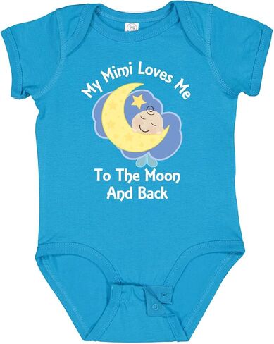 Inktastic My Mimi Loves Me To the Moon and Back Baby Bodysuit in Kuwait