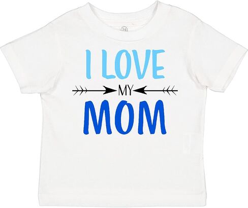 inktastic I Love My Mom Mothers Day Toddler T-Shirt in Saudi Arabia