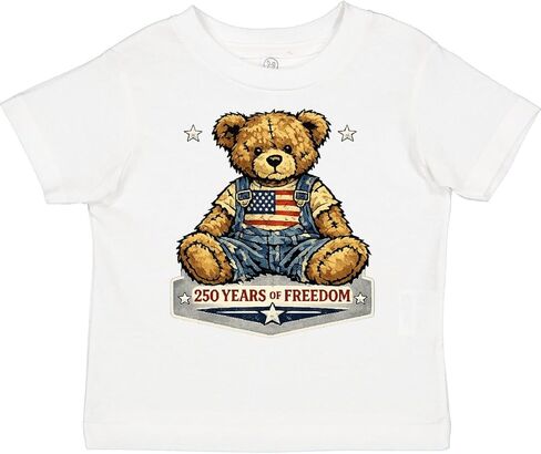 inktastic USA 250 Years Teddy Bear Toddler T-Shirt in Saudi Arabia