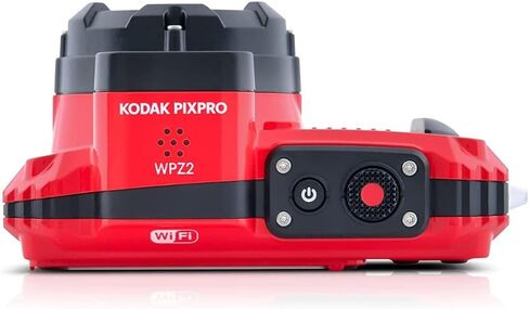 كاميرا رقمية Kodak PIXPRO WPZ2 متينة مقاومة للماء بدقة 16 ميجابكسل مع تكبير بصري 4X (أحمر) وبطاقة microSDHC سعة 32 جيجابايت مع حزمة محول (عنصران) in Kuwait