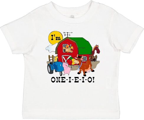 inktastic ONE-I-E-I-O Baby T-Shirt in Saudi Arabia