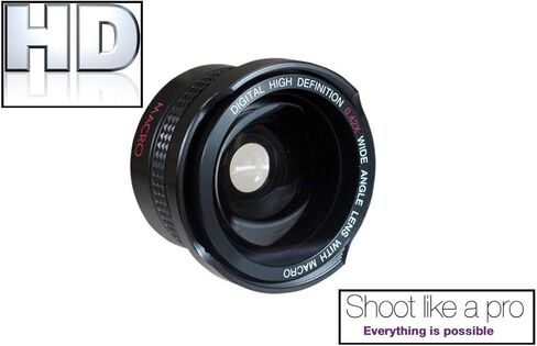 عدسة عين السمكة البانورامية فائقة الدقة لهاتف Sony Alpha A5000 A5100 ILCE-5000 ILCE-5100 (متوافقة مع 40.5 مم) in Kuwait