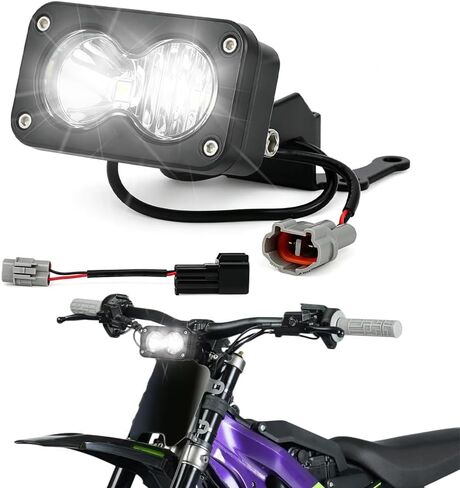طقم المصابيح الأمامية CHANGCHENG - شريط إضاءة LED مع مفتاح لـ Talaria - مصباح أمامي LED من الألومنيوم 6000-6500K مع مفتاح لـ Talaria MX3/MX4/MX5 / Eride E Ride Pro S SS/Tuttio - ضوء أبيض in Kuwait