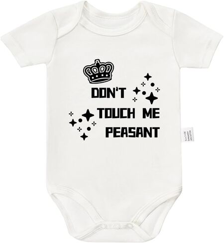 بدلة فلاحية من Don't Touch Me، ملابس أطفال محايدة للجنسين، بذلة بأكمام قصيرة للأطفال الصغار، هدايا مضحكة لحديثي الولادة in Kuwait