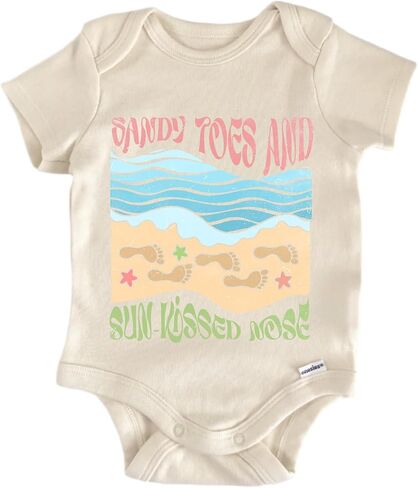 ساندي توز Sunkissed Nose Boho Beach - ملابس بيبي بوي فتاة لطيفة ومضحكة in Kuwait