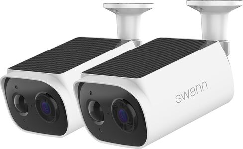 كاميرا مراقبة لاسلكية Swann EVO Solar 2K مع بطاقة سعة 16 جيجابايت - عبوتان in Kuwait
