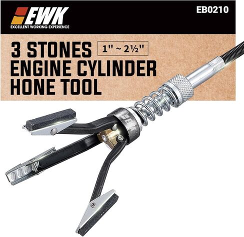 EWK 1-1/4 إلى 3-1/2 بوصة 3 أحجار محرك اسطوانة شحذ أداة قابل للتعديل اسطوانة ديغلازر مكبس هونر 220 حصى in Kuwait