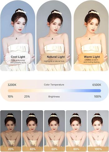 ضوء فيديو LED، عصا إضاءة للتصوير الفوتوغرافي، لون RGB احترافي قابل للتعديل 2500K9900K CRI95+ مع 20 مشهد ضوئي، بطارية مدمجة 3000 مللي أمبير في الساعة لإضاءة الصور الشخصية in Kuwait