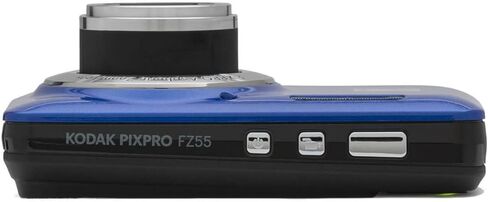 كاميرا رقمية KODAK PIXPRO Friendly Zoom FZ55-BL بدقة 16 ميجابكسل مع تكبير بصري 5X وزاوية واسعة 28 مم وشاشة LCD 2.7 بوصة (زرقاء) مع حافظة واقية وبطاقة ذاكرة 32 جيجابايت (3 عناصر) in Kuwait
