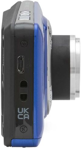 كاميرا رقمية KODAK PIXPRO Friendly Zoom FZ55-BL بدقة 16 ميجابكسل مع تكبير بصري 5X وزاوية واسعة 28 مم وشاشة LCD 2.7 بوصة (زرقاء) مع حافظة واقية وبطاقة ذاكرة 32 جيجابايت (3 عناصر) in Kuwait