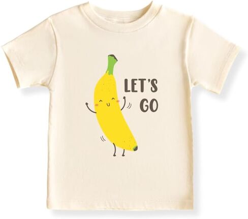 بدلة أطفال من Let's Go Banana Baby، تي شيرت للأطفال من Banana & Tee للأطفال الصغار، ملابس أطفال للجنسين بطابع الفاكهة in Kuwait