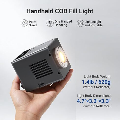 NEEWER HB60B 60W Mini LED Video Light مع بطارية 50Wh / 100W PD شحن سريع APP / 2.4G Control / NFC + TP29 حامل ثلاثي معدني صغير مع رأس كروي 360 درجة لكاميرا الهاتف المحمول in Kuwait