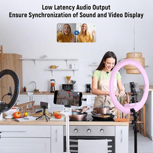 NEEWER Basics BP66 طقم إضاءة لوحة إضاءة LED مكون من قطعتين + نظام ميكروفون لاسلكي KM20 لهواتف iPhone Android والكمبيوتر اللوحي، أبيض in Kuwait