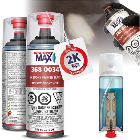 SprayMax 2K Activated EPOXY Primer Black 3680034 in Kuwait