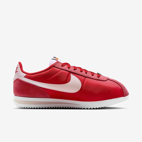 حذاء Nike Cortez Textile (أحمر جامعي/أبيض/أحمر فضي) in Kuwait