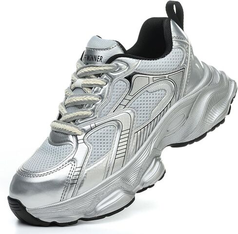 Women's Lightweight Plastic Steel Toe Safety Shoes Puncture Proof Lace-Up Sneakers in Saudi Arabia