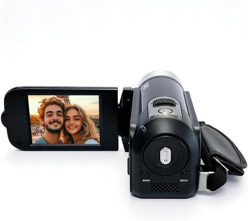 1080P Camcorder for Graduation, 1080P Video Camera with 16X Digital Zoom, Portable Recorder for Milestones, Black in Saudi Arabia