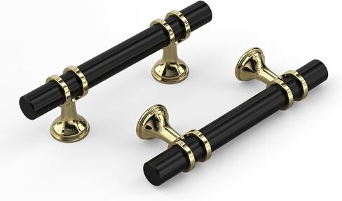 Haliwu 10 Pack Brushed Nickel Cabinet Pulls, Barrel Cabinet Handles Gold Kitchen Hardware Pulls, 3 inch Hole to Hole Center in Kuwait