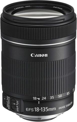 Canon 18-135mm f/5.6-38 لكاميرات Canon EF-S عدسة تكبير قياسية صندوق أبيض ثابت للتكبير (عبوة كبيرة) in Kuwait