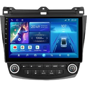 10.1 بوصة QLED 4+64 جيجابايت أندرويد 12 ستيريو سيارة لهوندا أكورد 7th 2003-2007 لاسلكي Apple CarPlay Auto 5G واي فاي بلوتوث نظام تحديد المواقع شاشة تعمل باللمس ترقية استبدال الراديو in Kuwait