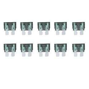 10 PCS 50A Medium Size Auto Fuse, Automotive Fuses Blade,The Fuse Insurance Insert The Insurance of Xenon lamp Piece Lights Fuse