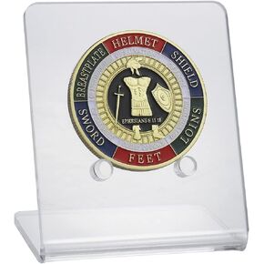 حامل عملات التحدي، حامل عرض العملات المعدنية، حامل حامل العملات المعدنية العسكرية من الأكريليك الشفاف