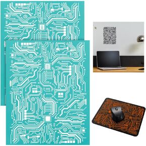 2 PCS Farm Self-Adhesive Silk Screen Printing Stencil 8.5x11 Inch Reusable Mesh Transfer Farm Theme Chalk Paste Paint Stencil for DIY Painting Farm Animal Silk Screen Stencils for Home Sign