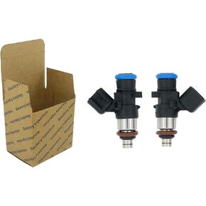 Fuel Injectors Compatible with Polaris ACE570 ACE900 RZR 4 XP 900 2011-2013, Ranger Crew 570 900 XP 1000 2017-2019, Sportsman 450 2016 Replaces 2521068 0280158258 2 PCS