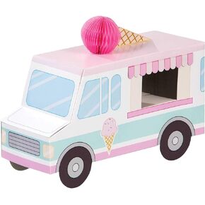 Creative Converting 346418 Ice Cream Party Centerpiece, 1 ct, Multi-color, Centerpiece measures 9.25" x 6.25"