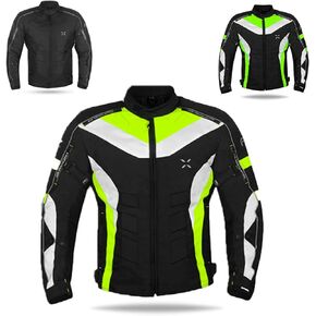 FTX Motorcycle Jacket for Mens Dual Sports Motocross Racing Biker Riding CE Armored Waterproof All-Weather