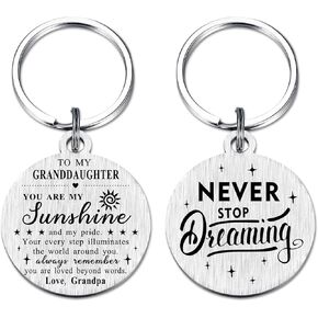 Granddaughter Graduation Gifts - Granddaughter Graduation Keychain - Granddaughter Graduation from Grandma Grandpa