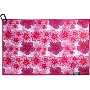 16 x 24 Inch Golf Towel with Clip for Golf Bag, Great Gift Idea, Women Golfers, Super Absorbent Microfiber Golf Towel (Blue Hawaiian)