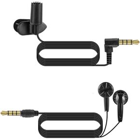 Earphone and External Microphone for Aiworth E36 Voice Recorder
