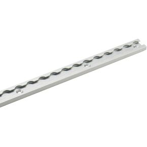 Pit Posse 11003S 4 Foot Aluminum L Track Tie Down Anchor - 4 ft S Track Rail for Enclosed Trailer, Utility Trailer, Truck, Van, SUV, RV, Snowmobile, Toy Hauler, 5th Wheel (Silver)