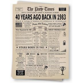 بطاقة عيد ميلاد عتيقة 40 أو هدايا للرجال والنساء، زينة عيد ميلاد سعيد 40 للرجال والنساء، أفكار هدايا فريدة من نوعها، بطاقة عيد ميلاد سعيد لمدة 40 عامًا، بطاقة تهنئة لأمي وأبي وزوجة in Kuwait