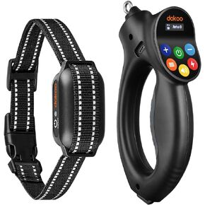 Dog Training Collar with Remote, Adjustable Electric Shock Collar for 15-100lbs Small Medium Large Dogs, with Auto-Brake Dog Training Leash, 1600FT IP67 Waterproof, Beep, Shake, Safe Shock Modes