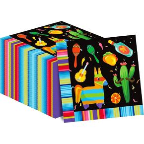40Pcs Mexican Fiesta Party Napkins Cinco De Mayo Theme Party Paper Napkins Disposable Party Napkins Set Mexican Fiesta Paper Luncheon Napkins Mexican Fiesta Theme Party Supplies