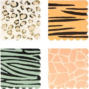 Meri Meri Safari Animal Print Large Napkins