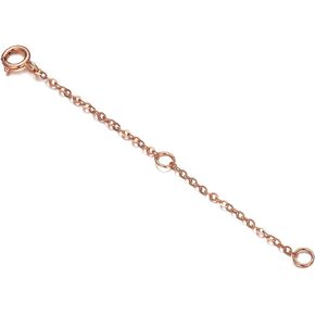 18kt Real Gold Chain Necklace Extender, 2Inch/3Inch/4Inch Delicate Durable Adjustable Gold Chain Extender for Gold Necklace Bracelet Anklet
