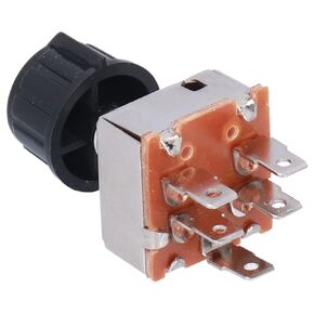 KIMISS Universal Rotary AC AIR Conditioning 4 Speed Blower Switch,Plastic 12V/24V Air Conditioning Blower Switch for Freightliner INM2G754A // Rotary ac air Conditioning 4 Speed Blower Switch