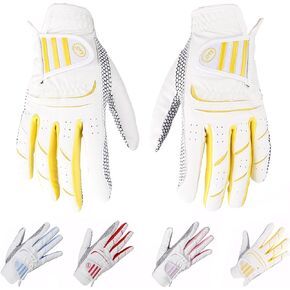 Ladies Women's Golf Gloves Both Hands,Winter Non-Slip Golf Gloves Elastic Fabric Breathable,Left Right Handed Pink Cool rain hot Golf Accessories- A Pair