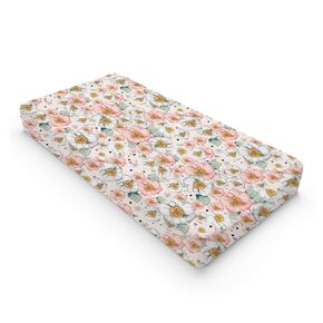 Boho Floral Changing Pad Covers for Boy Girl 32''x16'' Watercolor Wild Flowers Fitted Diaper Change Table Sheets Colorful Spring Nature Plants Art Soft Breathable Nursery Changing Table Cover Mats