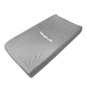 American Baby Company Heavenly Soft Minky Dot Fitted Contoured Changing Pad Cover, Blue Puff, for Boys and Girls