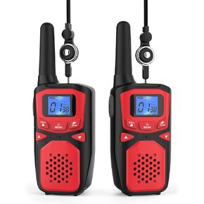 Adult Walkie Talkie WokTok Long Range Rechargeable Portable Two-Way Walkie Talkie, Hiking Accessories, SOS Sirens, NOAA Weather Alarms, Kid's Toys, Easy-to-Use Rechargeable Walkie Talkies,3 Pack