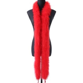 WENCELYL 2 Yards 50Grams Marabou Feather Boa Trim for Crafts Decortive Christmas Tree Accessory Halloween Carnival Party (Dark grenn)