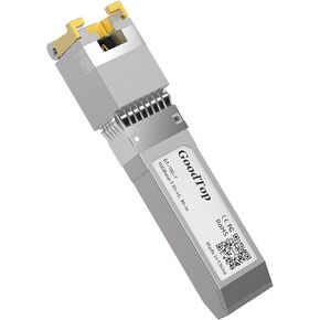 10G SFP+ Copper Transceiver,10GBase-T SFP+ RJ45 Module,SFP+ to Ethernet,Plug and Play,Hot Pluggable,1G/2.5G/10G Adaptive