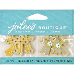 Jolee's Boutique Scrapbooking Embellishments, Mini Crosses