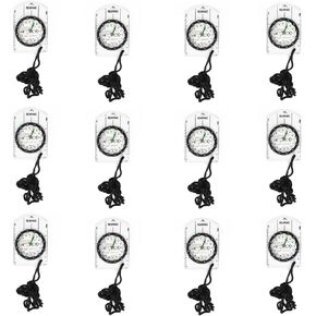 12 pcs Orienteering Compass, BOSOIRSOU Hiking Backpacking Compass Scout Compass Map Compass Outdoor Waterproof Compass for Kids Camping Trip Travelling