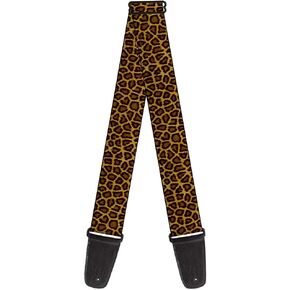 Buckle-Down Guitar Strap, Leopard Brown, 2 Inches Wide